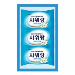 무궁화 샤워랑 화이트 프로랄 세수 비누 130g 3개입