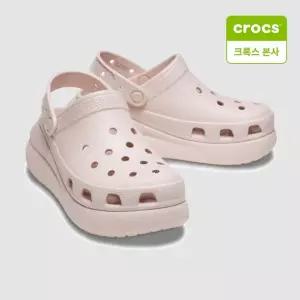 크록스 여성화 크러쉬 클로그 콰츠 207521-6UR 굽 높은 통굽 샌들