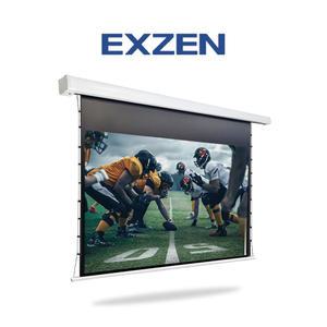 엑스젠 전동노출 단초점탭텐션 와이드스크린 EV-STR120W 무선수신기 내장 고급형 100인치 110인치