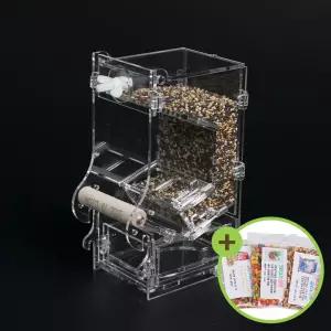 아크릴 자동모이방 A2(소)중소형 새모이통 자동급식기