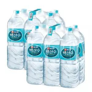 농심 백산수 무라벨 2L 12병 (유무라벨 랜덤배송)
