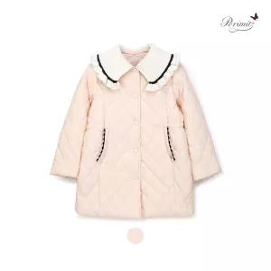 초등여아 니트카라 퀼팅사파리 점퍼 키즈 유아 간절기 봄점퍼  P2611F050 CJ