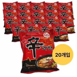 농심 신라면 봉지라면 120g 20개입 x 1박스