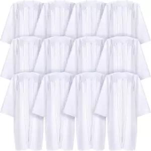 툴라이트 12개 교회 물 세례 졸업 가운 흰색 강단 심판 천사 의상 남녀 공용 매트 합창단