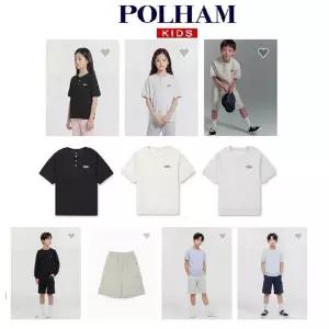 [폴햄키즈](마산점)26년!!!공용) 셔츠형 저중량 반팔티셔츠 PKG2TS3011,PKG2PT3011