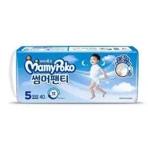 마미포코 썸머팬티 특대형 남아 40P