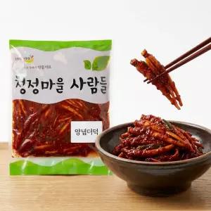 아삭한 청정마을사람들 양념더덕 4kg (대용량 업소용) 더덕무침