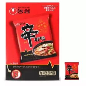 농심 신라면120g 20개 1박스