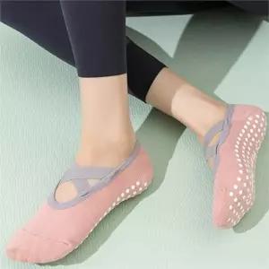 여성 필라테스 양말 스트랩 미끄럼 논슬립 여성 요가 양말 반양말 운동용 스포츠 크로스 운동 실내 발등