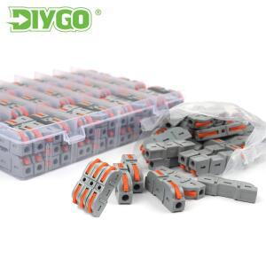 DIY GO 빠른 접합 다중 버트 와이어 커넥터 소형 전기 케이블 터미널 블록 홈 배선 정션 박스