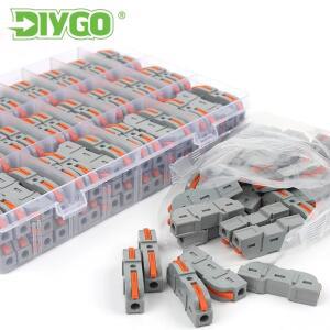 DIY GO 빠른 접합 다중 버트 와이어 커넥터 소형 전기 케이블 터미널 블록 홈 배선 정션 박스
