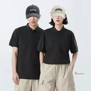 남녀 반팔 편안한 공용 무지 카라티 깔끔한 디자인ijk650