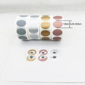 1000Pcs 스크래치 스티커 16x16mm 실버 로즈 컬러 비밀 코드 커버 빈 홈 게임 결혼식