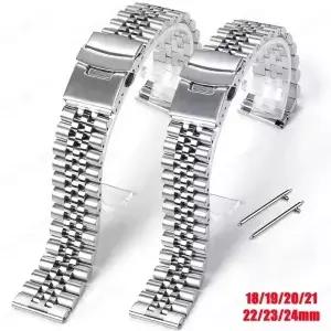 스트레이트 엔드 스테인레스 스틸 스트랩 쥬빌리 SKX007/009 금속 시계 밴드 18mm 팔찌