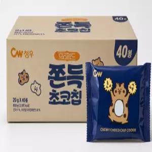 청우 쫀득초코칩 800g (20g 40봉)