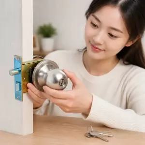 설치 손잡이 현관문 9000SS 교체용 셀프 방문 볼형 문고리
