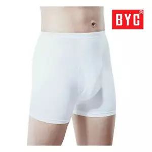 BYC 남자 흰색 드로즈 4개 세트 기본 사각 면팬티 남성속옷 289250