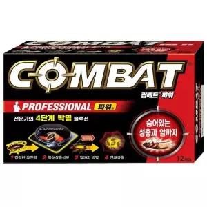 [제이큐]COMBAT 파워 4단계 작은바퀴벌레용 12매 바퀴약