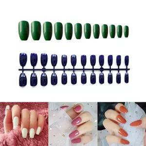 네일아트 네일 데코 연장 컬러 발레팁 24p 세트 30종