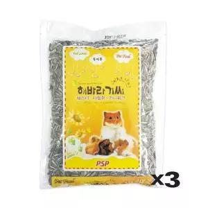 [제이큐]해바라기씨 380g X3 햄스터 다람쥐 기니피그 영양사료
