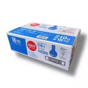 [하프클럽/]CJ 햇반 이천 쌀밥 즉석밥 210g x 18개입 대용량 코스트코