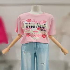 [에고이스트] [Blue Label] 레이스 프린팅 반팔 티셔츠 (ES2OTH10)