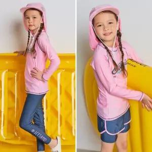 매장정품 ICESAND 키즈 아동 주니어 래쉬가드(4피스)세트 BR-3010366