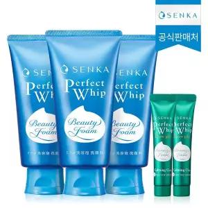 센카 센카 퍼펙트휩 120g 3개 + 카밍 시카 15g 2개
