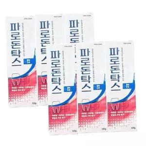 [제이큐]파로돈탁스 쿨링민트 치약 100g 6개