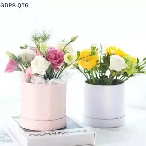 새로운 꽃 상자 12cm 원형 종이 선물 결혼식 파티 장미 포장 장식 발렌타인데이 용품