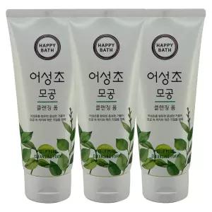해피바스 어성초 모공 클렌징폼 200g 3개