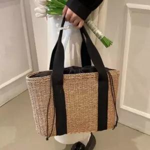 [제이큐](당일) 빅 피크닉 라탄백 숄더백 왕골가방 비치백 여름 바캉스 가방