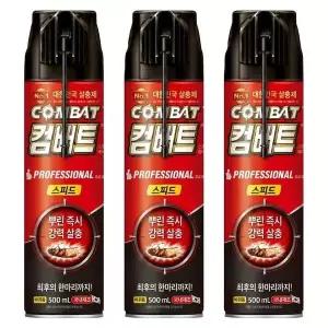 컴배트 스피드 에어졸 바퀴용 500ml X 3개