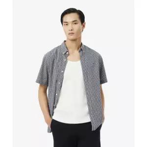 라코스테 CH2346-56G522 남성 셔츠 골프 라이트 포플린 깅업 체크 반팔 -56G 522 6196800