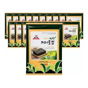 [새우표완도김]새우표 완도 녹차재래 돌김전장 30g x 20봉