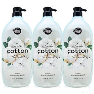 샤워메이트 바디워시 클린코튼 1200ml 3개