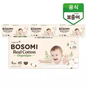 보솜이 리얼코튼 오가니크 밴드 중형 40매 x 4팩