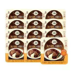 [신세계라이브쇼핑]CJ제일제당 고메 치즈함박스테이크 152g x12개