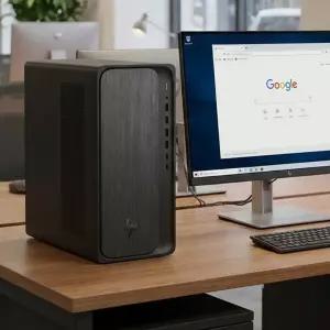 HP 옴니데스크 인텔 AI U5-225 D5 32GB 1TB 윈도우11프로 듀얼모니터 미니타워 M03-0038KR 사무 업무 데스