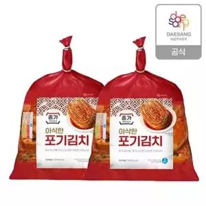 종가 종가 아삭한포기김치 4.4kg*2봉 총 8.8kg