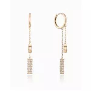 [로이드]스톤세팅 메탈 드롭 14k 귀걸이 LOSL3030G