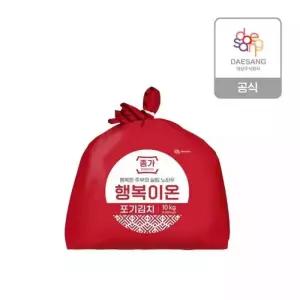 종가집종가 행복이온 중부식 포기김치 10kg