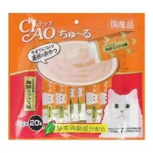 고양이 캔 이나바 챠오 츄루 닭가슴살 해산물믹스 WC930CE