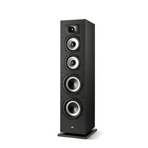 Polk Monitor XT70 대형 타워 스피커, 홈 스테레오 스피커, 고해상도 오디오, Dolby Atmos & DTS:X 호환, 1인치 트위터, (2) 6.5인치 밸런스 우퍼, (2) 8인치 패시브 라디에이터(싱글, 미드나잇 블랙)
