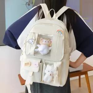 백팩 가방 스쿨백 투명창 캐주얼 학생 대용량 DD-13377