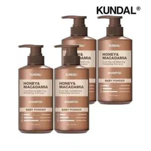 쿤달 허니 앤 마카다미아 네이처 샴푸 베이비파우더 500ml x4개 50749971)