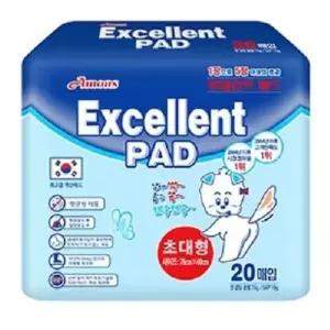 엑셀런트 초대형 패드 20매 애견 큰패드 특대형패드 대형패드 토일렛 화장실용품