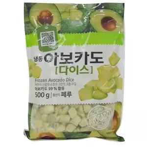 빠른배송 냉동 과일 재호식품 아보카도 다이스 500G 수앤서D1