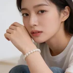 여성 데일리 팔찌 비즈 액세서리 선물 6mm 8mm 우정팔찌 진주팔찌 팔찌선물 레이어드팔찌