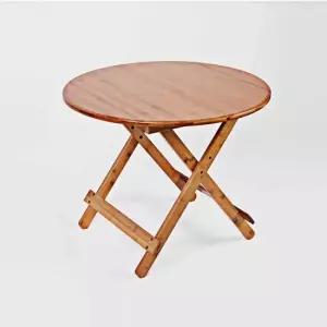[무료배송] 접이식 원형 테이블 우드 70x56cm 원형티테이블